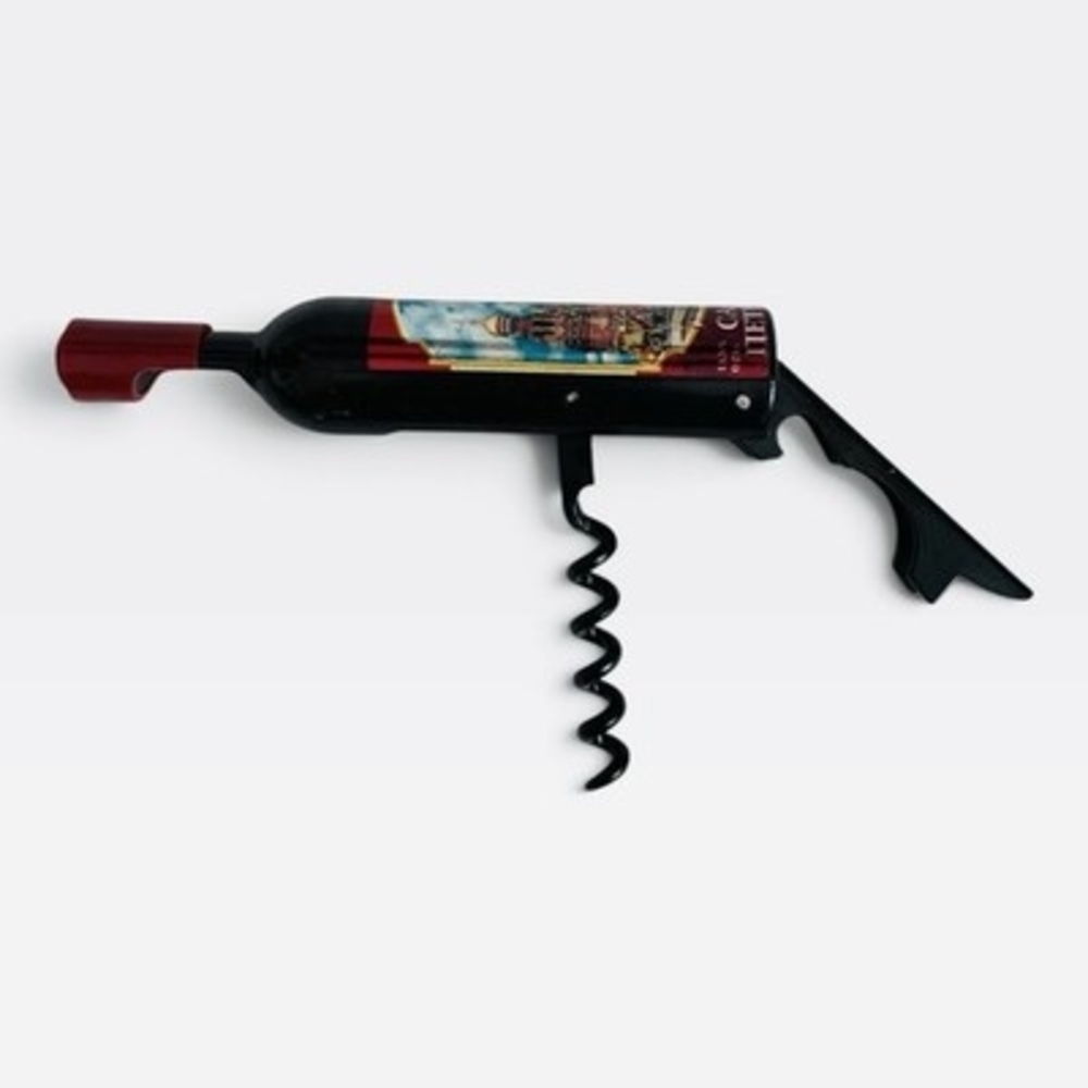Saint Petersburg Russia Miniature Wine Bottle Corkscrew Magnetic Souvenir 4.5"